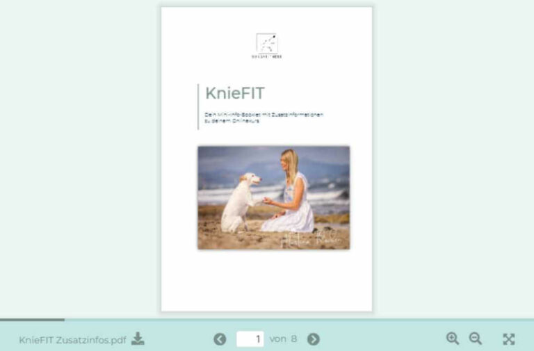 KnieFIT,Online Kurs,Knieprobleme Hund,Knieprobleme Therapie Hund